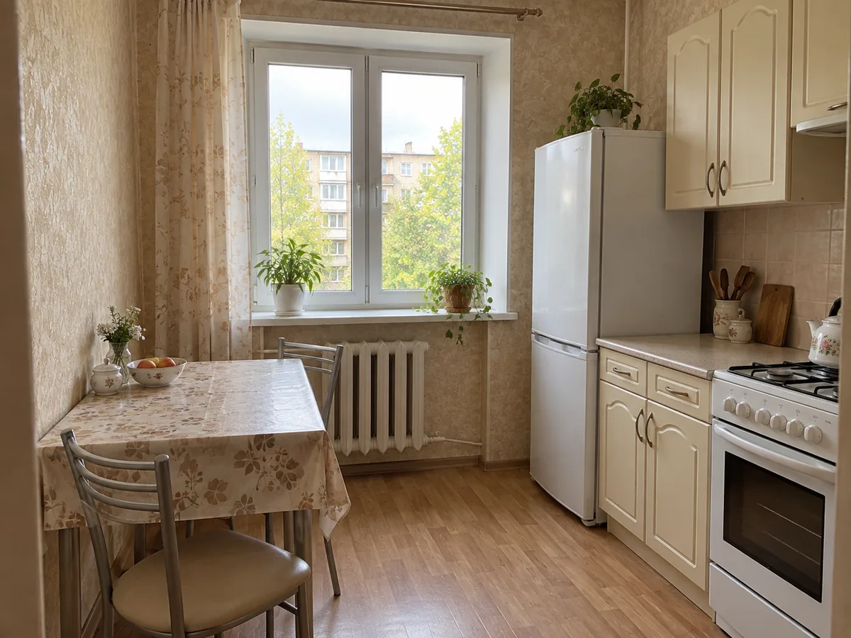 Продаётся 1-комнатная квартира в Шахтах: кухня